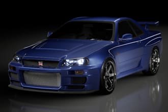 make high quality interior and exterior 3d vehicle,3d rigging for animation