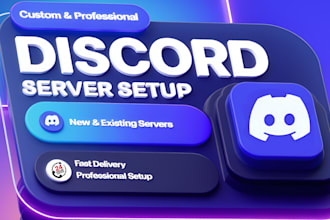 custom discord server tailored to your needs in just 48 hours