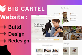design bigcartel store, redesign bigcartel, bigcartel landing page