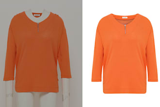 remove wrinkle, neck joint, ghost mannequin, resize and clothing photo editing