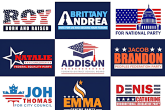 design modern political campaign logo with fast delivery