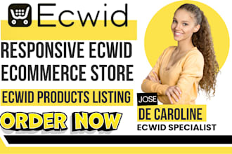 redesign ecwid store, ecwid website design, dropshipping ecwid store, ecwid seo
