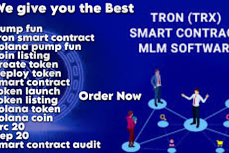 create kaspa solana token erc20 bep 20 token listing tron smart contract pumpfun