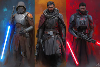draw your star wars sci fi character art