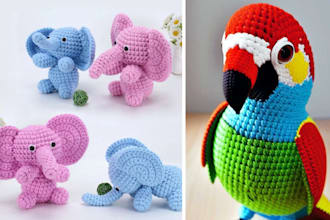do detailed handmade amigurumi crochet pattern PDF picture video tutorial, etsy