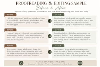 proofread and edit contents