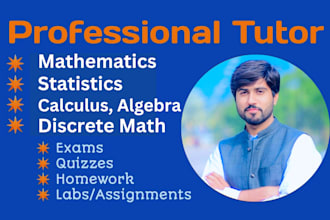 help in discrte math calculus linear algebra mathematics and statistics