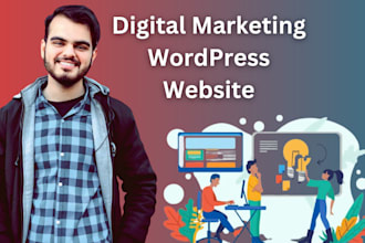 design modern digital marketing agency website in wordpress