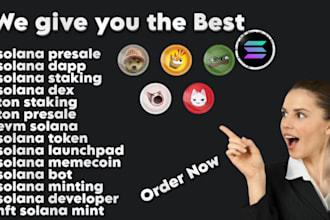 create solana dex presale ton staking evm solana token launchpad nft solana dapp