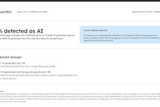 remove ai from report