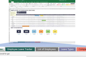 send you a template to track employee attendance