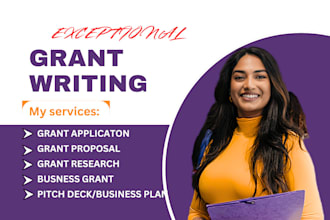 write grant proposal grant application research grants business plan pitch deck