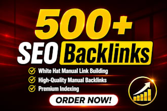 manually create high authority seo backlinks for google ranking