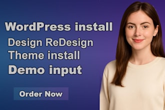 install wordpress theme, demo import and customization