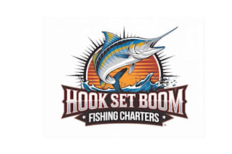 create creative and good looking fishing  logo design