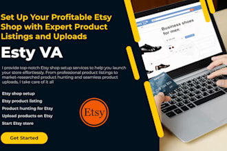 set up your profitable etsy shop with expert product listings and uploads