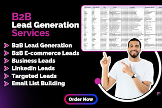 generate b2b ecommerce leads and build linkedin and email lists