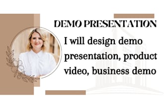 design demo presentation, product video, business demo