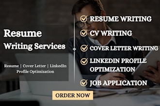 write resume writing cv cover letter linkedin optimization and job applying