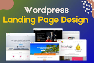 build responsive landing page, copy, clone  wordpress website