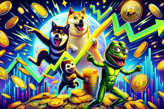 draw any cartoon illustration with background for meme coin