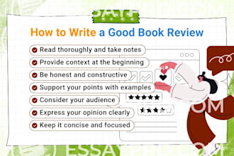 write articles, detailed book reports, reviews, and summaries