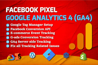 setup ga4, facebook pixel and tracking ecommerce custom events with GTM