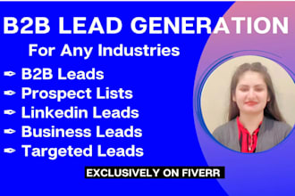 provide targeted b2b lead generation for any industries