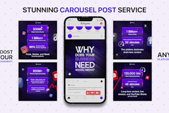 design custom carousel posts to boost engagement