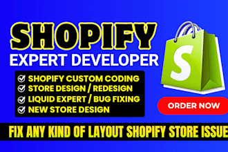 do shopify liquid development and shopify bug fixing