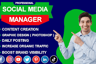 be a social media manager and content creator for your brand