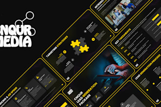 design powerpoint presentation, pitch deck for your business