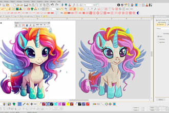 do embroidery digitizing convert to dst, pes, in just 1hr