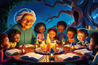 create your children picture book illustrator kdp book cover flash cards