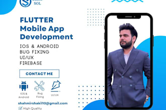 do professional android app development with flutter and react