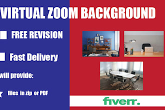 create virtual zoom background with your logo