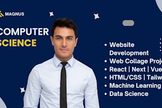do computer science react, machine learning, ai, javascript and python projects