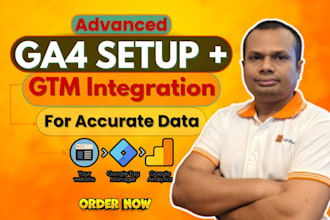 set up ga4, server side tracking, ga4 ecommerce tracking, and GTM expertly
