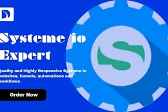 be your systeme io expert, funnels, landing pages, websites