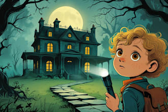 create african american illustrations for children mystery storybook