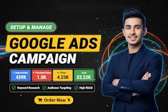setup PPC google ads campaigns for local service business and ecommerce store