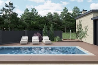 do a landscape for your home garden with 3d renderings and 2d irrigation plans