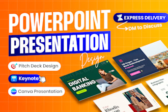 do powerpoint design, template, pitch deck design, keynote, canva presentation
