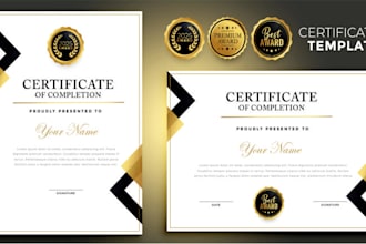 design certificates of ,achievements, and participations