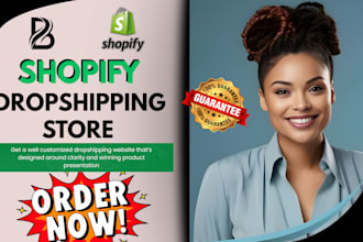 build shopify website, drop shipping, shopify  dropshipping website development