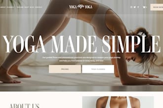 design health fitness website workout sport gym website yoga coaching website