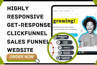build getresponse website getresponse clickfunnel  getresponse sales funnel