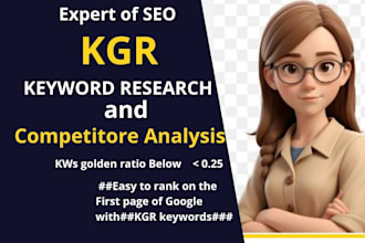 seo kgr keyword research with ahrefs, semrush, and competitor analysis