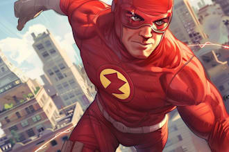 design a unique superhero comic character for you