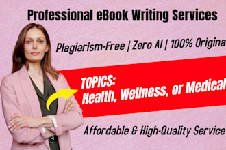 ghostwrite health, wellness, and medical high quality ebooks